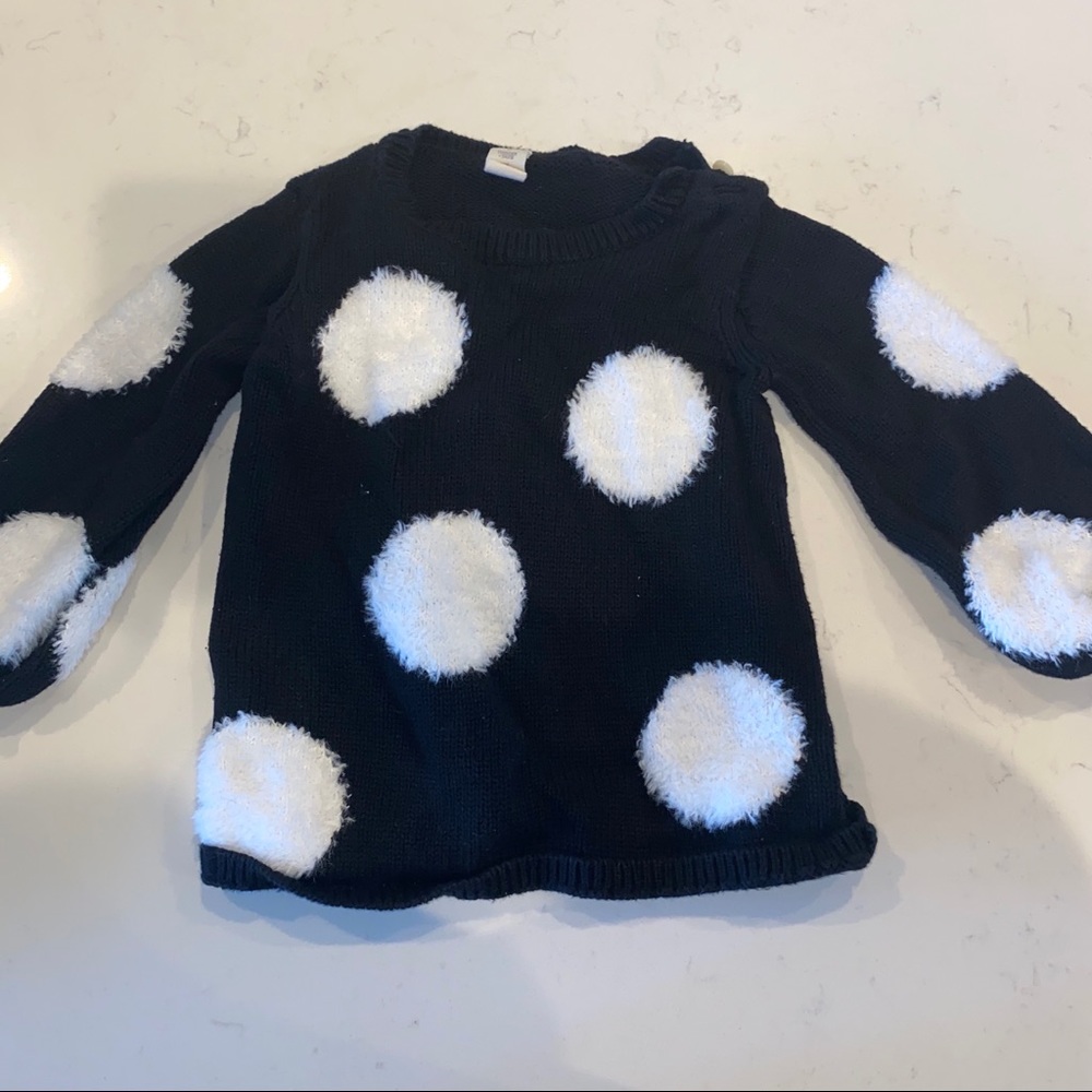 Black & White Tucker & Take Sweater 18 Months